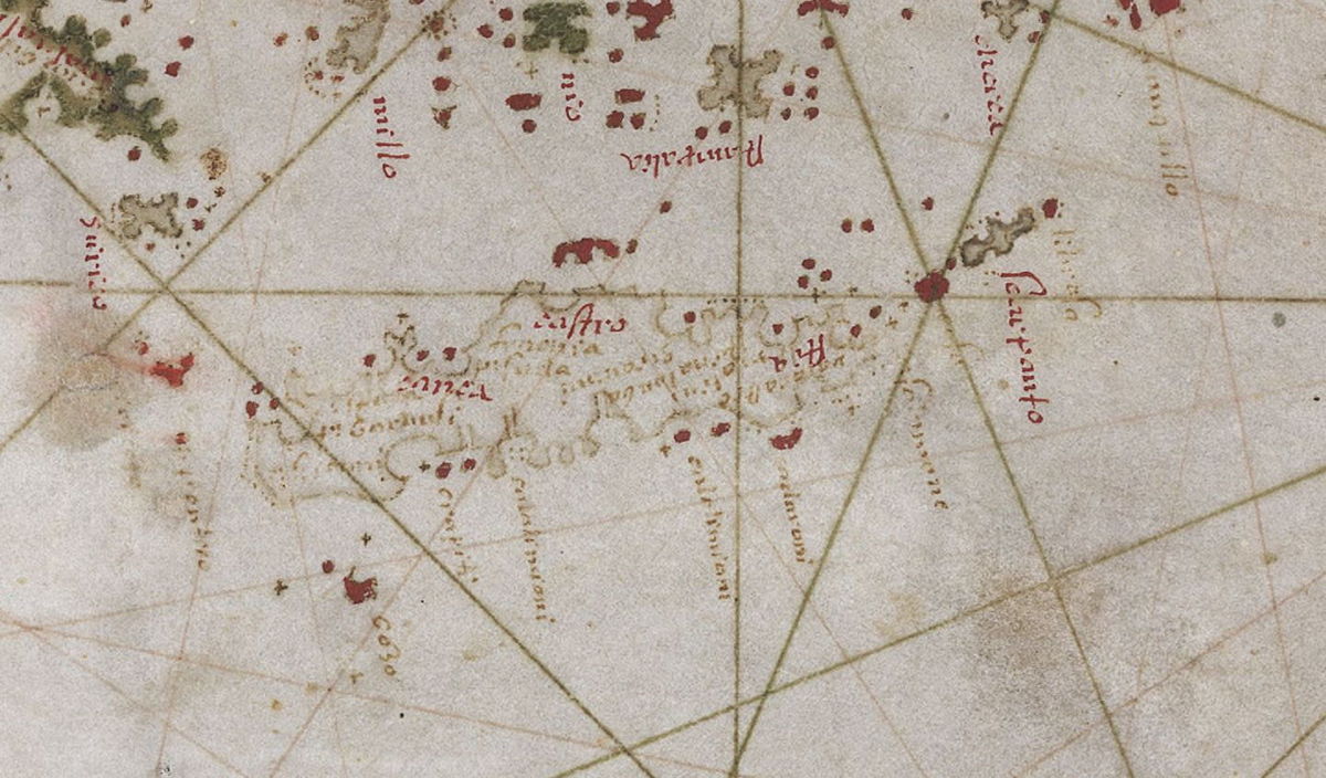 1603 Carte nautique de l'Atlantique nord-est, de la Mer Méditerranée et de la Mer Noire : Oliva, Francesco (1587-1601).jpg